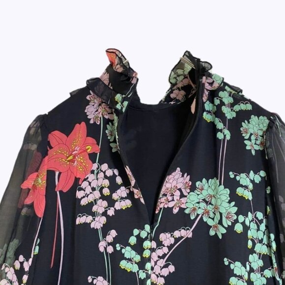 GiAMBA floral silk blouse - Picture 7 of 10